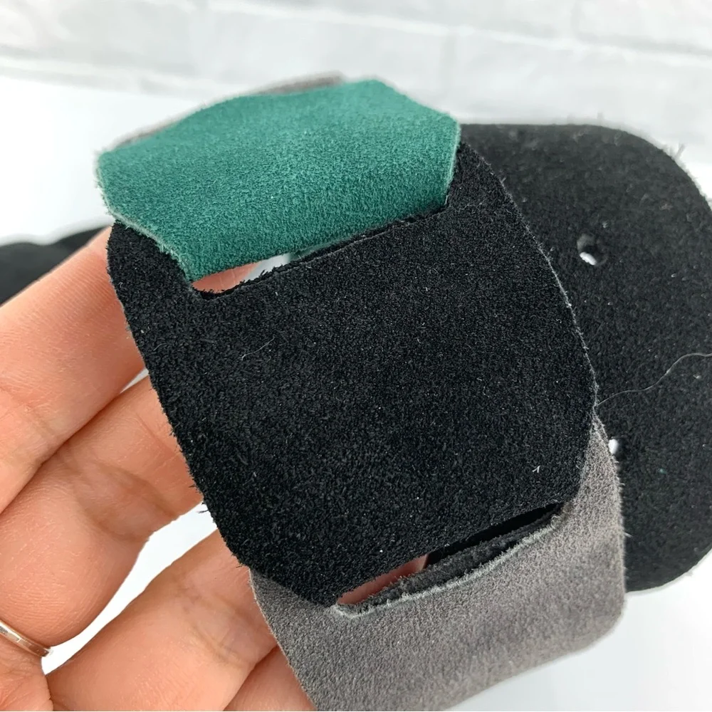 NEW! Free People Suede Link Joplin Belt Black/Noir Green Size S/M $48